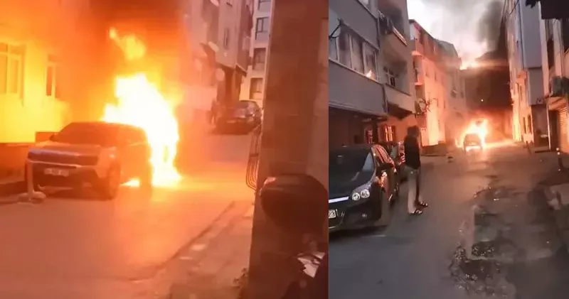 Beyoğlu’da 2 gün önce park edilen araç alev alev yandı: Kimseyle husumetim yok