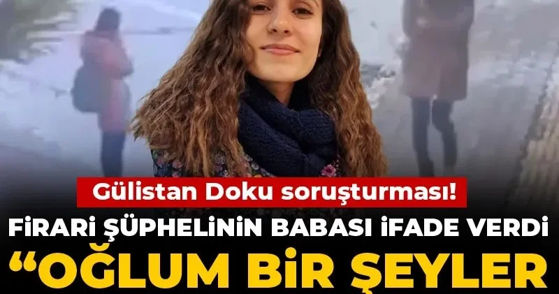 Gülistan Doku soruşturması! Firari şüphelinin babası ifade verdi: Oğlum bir şeyler biliyor olabilir