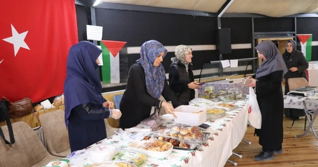 Gazze ye umut için Oltu da hayır çarşısı Erzurum Haberleri