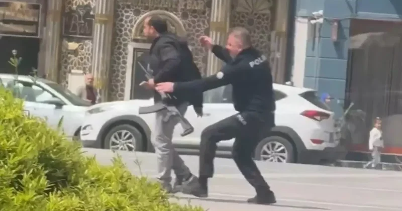 Diyarbakır daki meydanda silah sesleri! Polis üzerine atladı