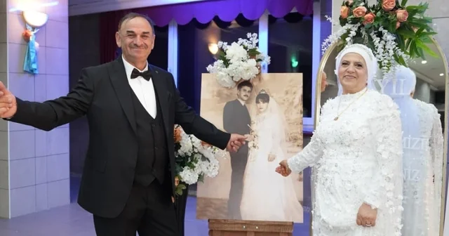 42 yıllık evlilik yeniden taçlandı Trabzon Haberleri