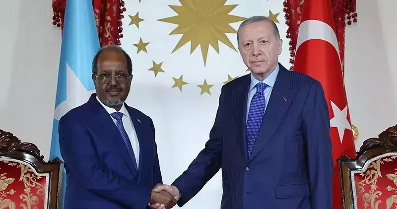 Cumhurbaşkanı Erdoğan, Somali Cumhurbaşkanı Hasan Şeyh Mahmud ile bir araya geldi