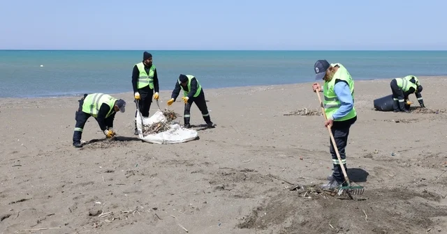 Hatay Büyükşehir Belediyesi, sahillerde temizlik çalışmasını yıl boyu sürdürüyor Hatay Haberleri