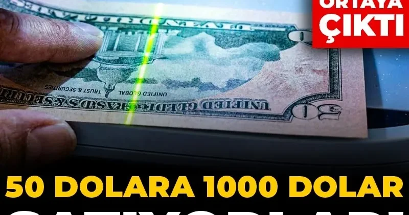 Para sayma makinesinden bile geçiyor