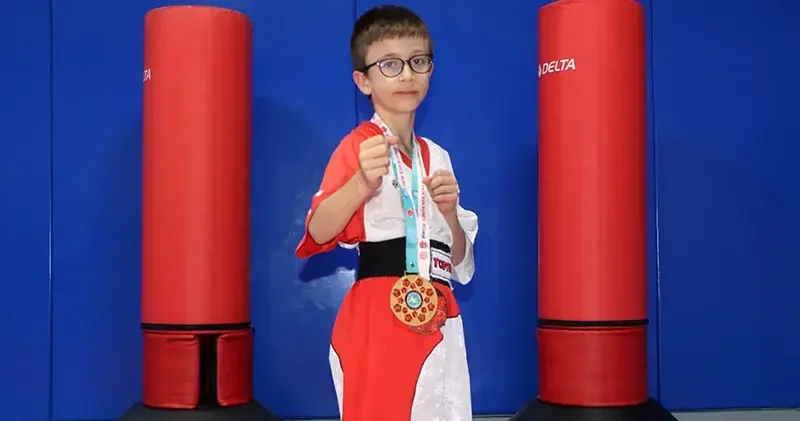 9 yaşındaki Yiğit Efe nin hedefi, kick boksta Avrupa ve dünya şampiyonluğu