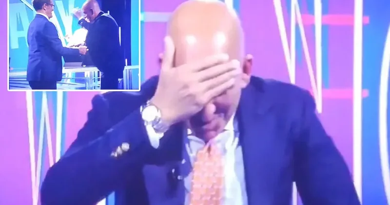 Ünlü yorumcu masaya kafa atarak yaralandı! Yardımına Fabio Capello koştu Sözcü Gazetesi