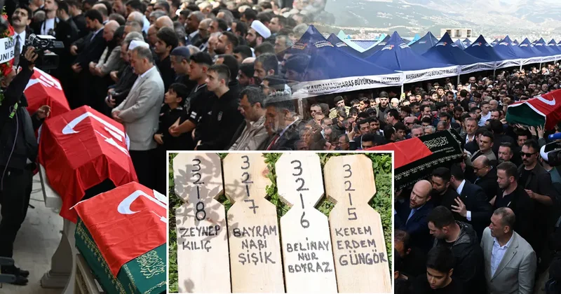 Okul saldırısında vefat edenler toprağa verildi! Kahreden görüntüler: Sınıf arkadaşları yan yana toprağa verildi