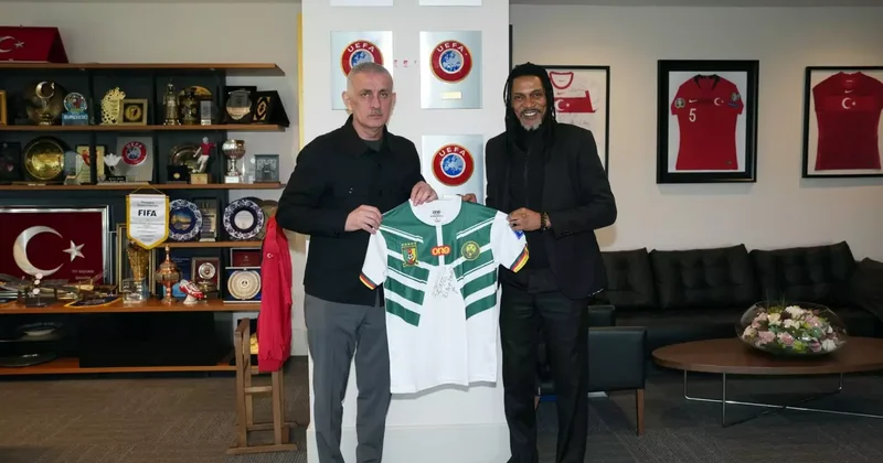 Galatsaray ve Trabzonspor un eski yıldızından TFF ye ziyaret