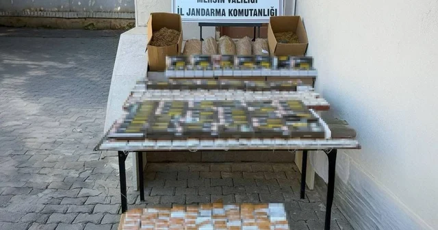 Mersin de 2 şüpheli binlerce kaçak makaronla yakalandı Mersin Haberleri