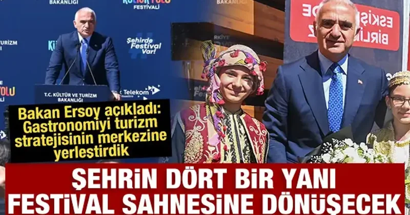 Bakan Ersoy açıkladı: Gastronomiyi turizm stratejisinin merkezine yerleştirdik