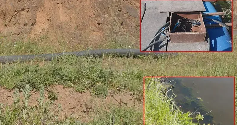 Eyüpsultan da Varan Gölü nden kaçak su çekiliyor iddiası: 2,5 3 kilometre arası bir sistem var