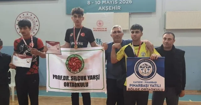 Yatılı bölge okulundan Türkiye üçüncülüğüne Kayseri Haberleri