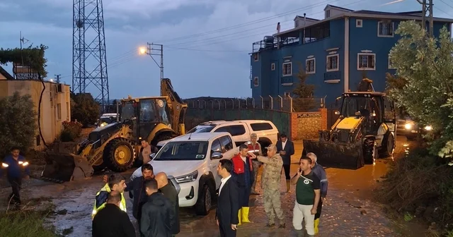 HBB den yoğun yağışa karşı sahada anında müdahale Hatay Haberleri
