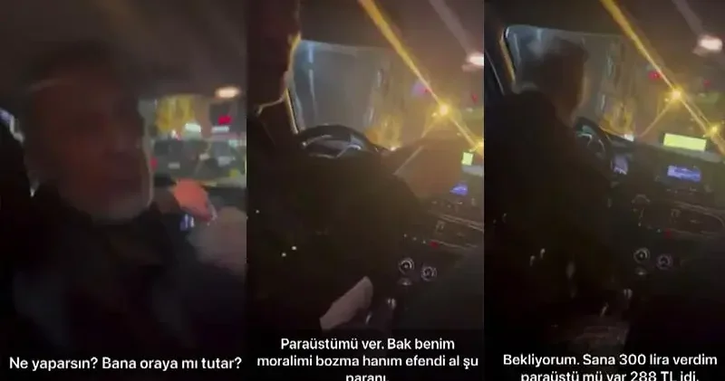 Bahçelievler de kadın yolcuyla ücret farkı tartışması yaşayan taksi şoförü: Benim ekmeğimle oynuyor