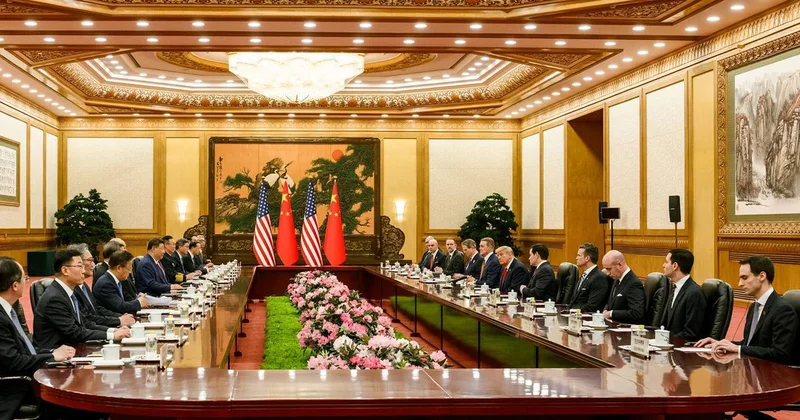 Pekin deki Trump Cinping zirvesinden yansıyan fotoğrafa Liyakat tepkisi