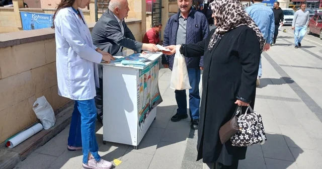 Bayburt ta kronik hastalıklara karşı farkındalık standı açıldı Bayburt Haberleri