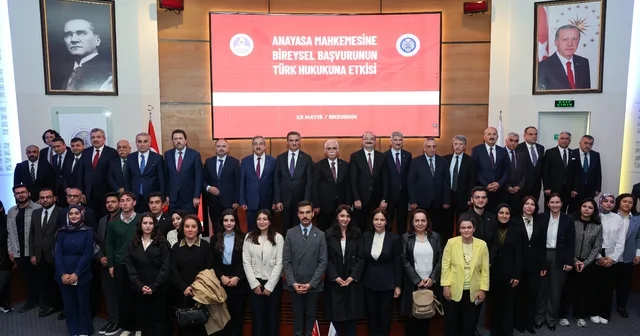 Hukuk devleti, temel haklar ve akademik perspektif aynı platformda buluştu Anayasa mahkemesine bireysel başvurunun Türk hukukuna etkisi paneli Atatürk Üniversitesinde gerçekleştirildi Erzurum Haberleri