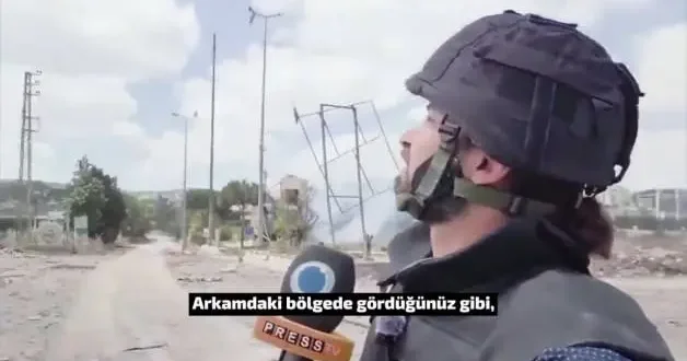 Kamera anbean kaydetti: İsrail Lübnan da gazeteciyi vurdu!