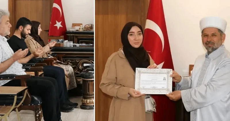 Mardin de duygu dolu ihtida: Müslüman olup Zehra ismini aldı Mardin Haberleri