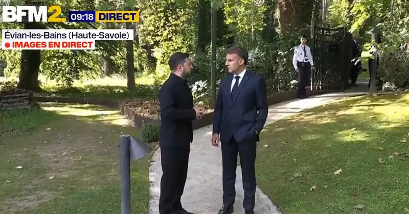 Mikrofonu unutup konuştular: Macron ile Zelenskiy nin Trump diyaloğu dünyanın gündeminde!