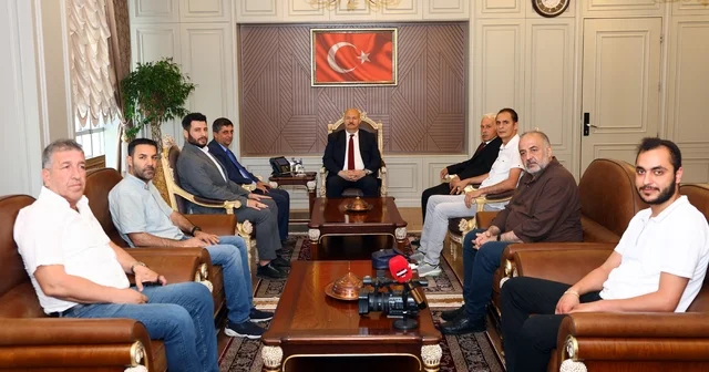 AGAD yönetiminden Vali Abdullah Küçük e hayırlı olsun ziyareti Adıyaman Haberleri Habertürk Yerel Haberler