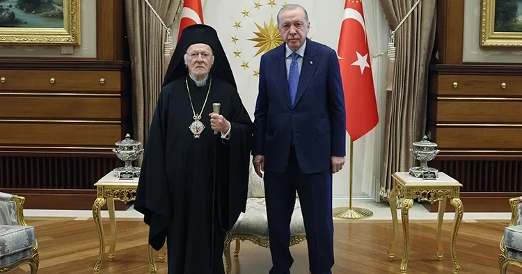 Cumhurbaşkanı Erdoğan, Fener Rum Patriği ile görüştü