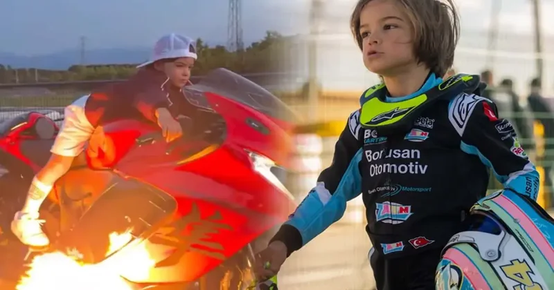 7 yaşındaki Zayn Sofuoğlu 450 beygir gücünde motosiklet kullandı!