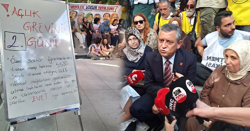 Özel’den açlık grevindeki öğretmenlere destek Sözcü Gazetesi