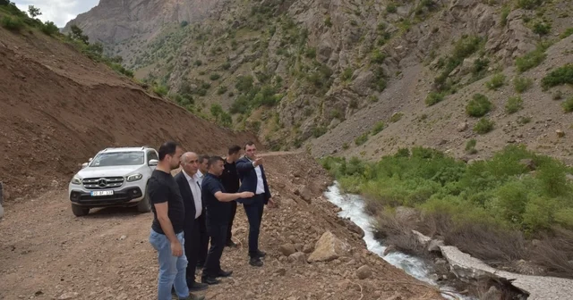 Cilo ve Sat Dağları Milli Parkı yolunda asfalt hazırlığı Hakkari Haberleri