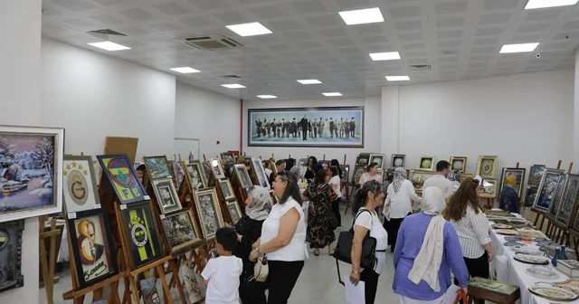 Tekirdağ da dekoratif el sanatları kursu yıl sonu sergisi açıldı Tekirdağ Haberleri Habertürk Yerel Haberler