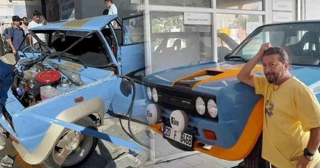 Kendi emekleriyle toplayıp onardığı araç sonu oldu