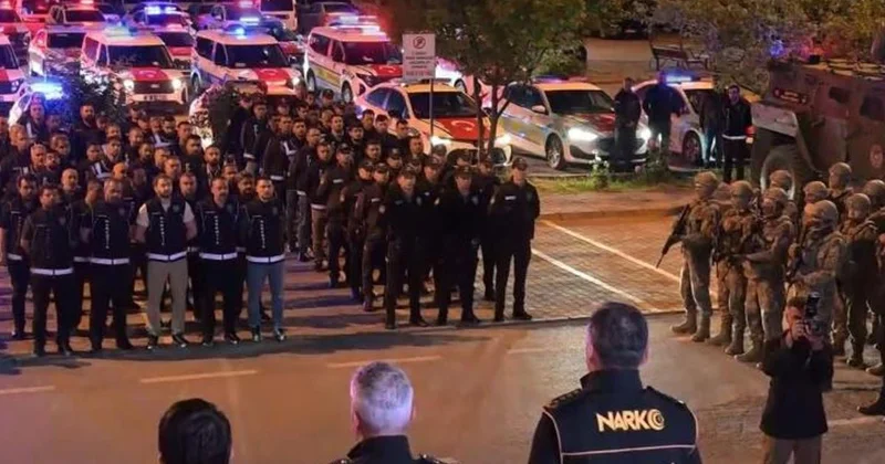 Kayseri de 2 bin 500 polisle tarihi uyuşturucu operasyonu