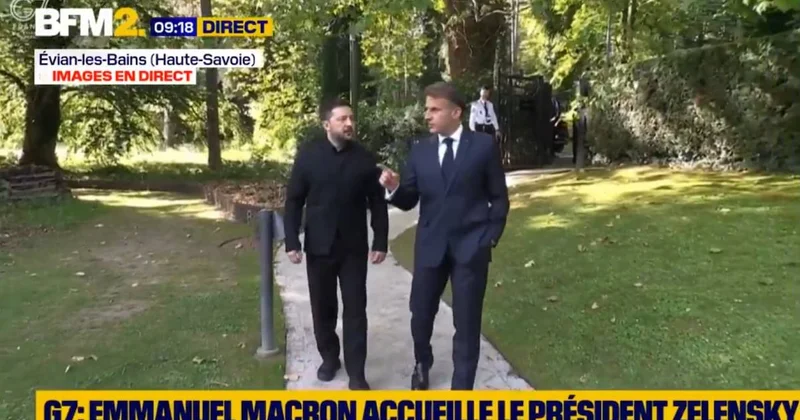 Zelenski ve Macron un Trump dedikodusu açık mikrofona yakalandı Sözcü Gazetesi