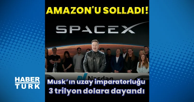Elon Musk’ın uzay imparatorluğu 3 trilyon dolara dayandı SpaceX, Amazon’ı geride bıraktı