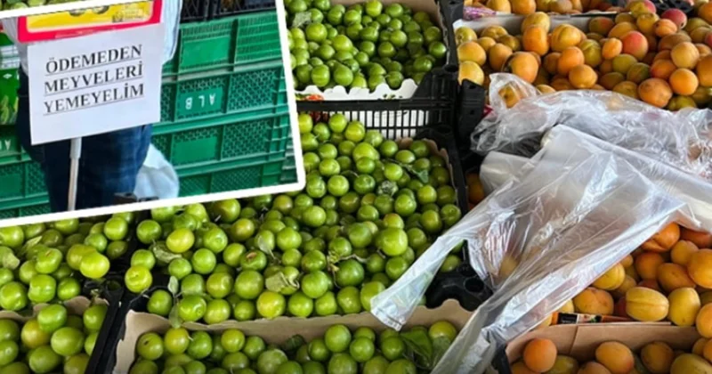 Marketlerin meyve reyonlarında alışılmadık uyarılar görülmeye başlandı Sözcü Gazetesi
