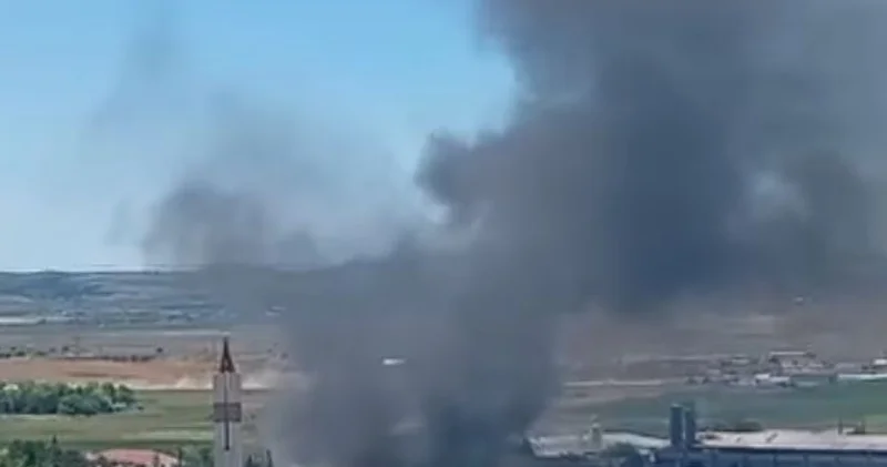 Son dakika: Ankara da alçı fabrikasında yangın çıktı haberler Son dakika haberleri
