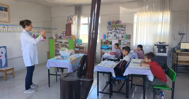Alaçam da kırsal kesimdeki öğrencilere sağlık eğitimi verildi Samsun Haberleri