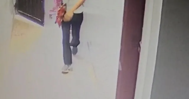 Apartmanın giriş kapısını zorlayan iki şüpheli kamerada Mardin Haberleri Habertürk Yerel Haberler