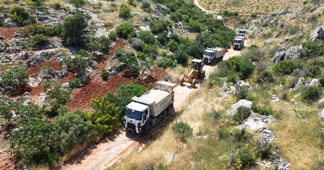 Şehitkamil de arazi yolları açma çalışmaları sürüyor Gaziantep Haberleri Habertürk Yerel Haberler