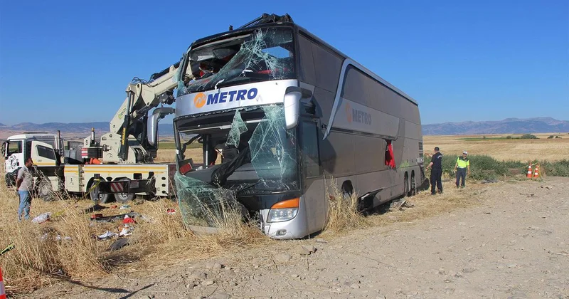Merzifon da Otobüs Kazası: 46 Yaralı