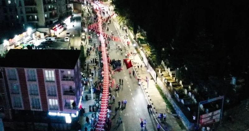 Esenler de tüyleri diken diken eden manzara: 253 metrelik devasa kortej!