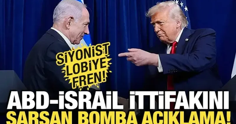 ABD İsrail ittifakını sarsan bomba açıklama! Siyonist lobiye fren