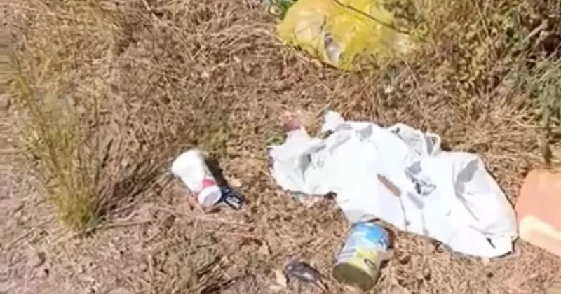 Gölet kenarlarına atılan çöpler tepki topluyor