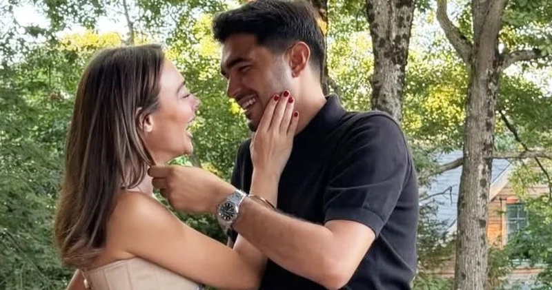 Rabia Soytürk ten Samet Vuruşan a romantik kutlama