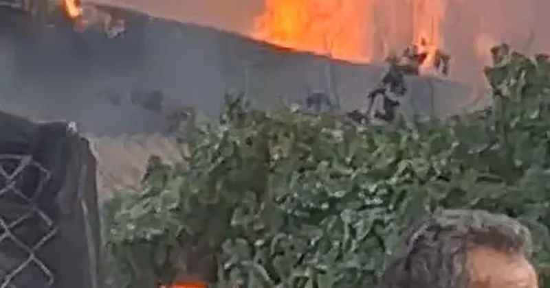 Ailesiyle tartıştı, evi yakıp kaçtı