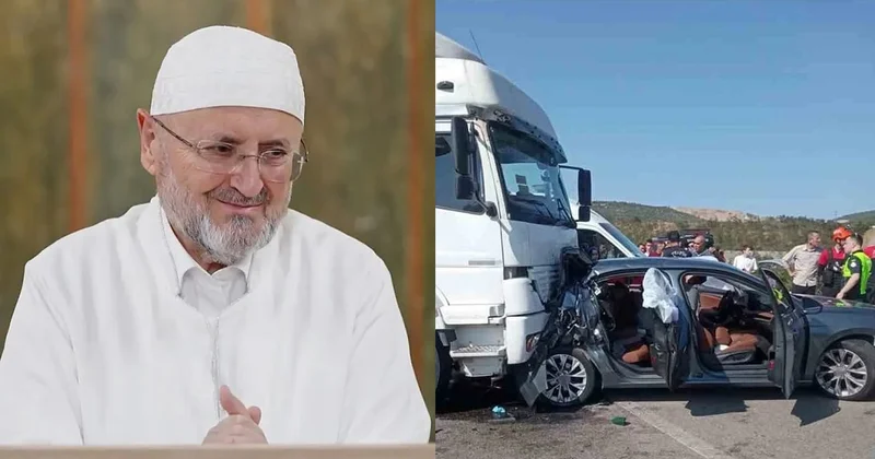 Nakşibendi tarikatının önde gelen ismi otomobiliyle kamyonun altında kaldı Sözcü Gazetesi