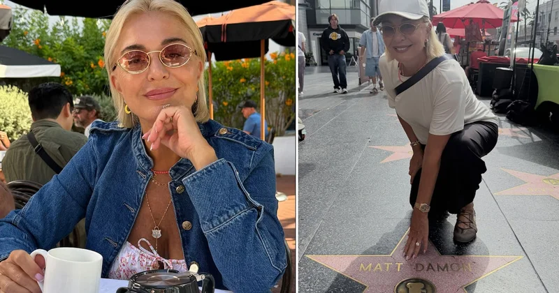 Gülenay Kalkan Hollywood’da: Sokak sokak gezdi, ünlü oyuncuların isimlerine dokundu Sözcü Gazetesi