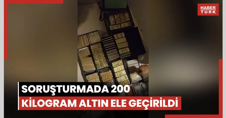 Alihan Kuriş çıkar amaçlı suç örgütü soruşturmasında 200 kilogram altın ele geçirildi
