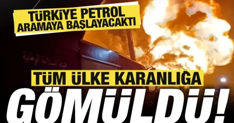 Türkiye petrol aramaya başlayacaktı! Tüm ülke karanlığa gömüldü!