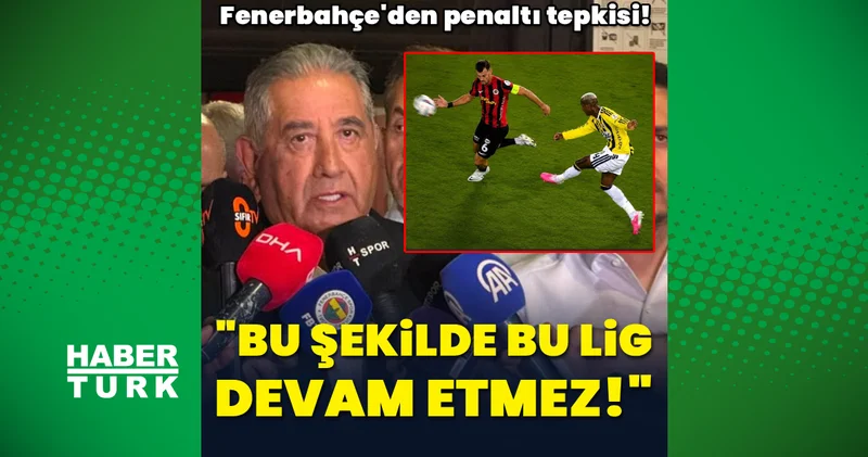 Gençlerbirliği Fenerbahçe maçı sonrası Mahmut Uslu dan penaltı isyanı: Bu şekilde bu lig devam etmez!